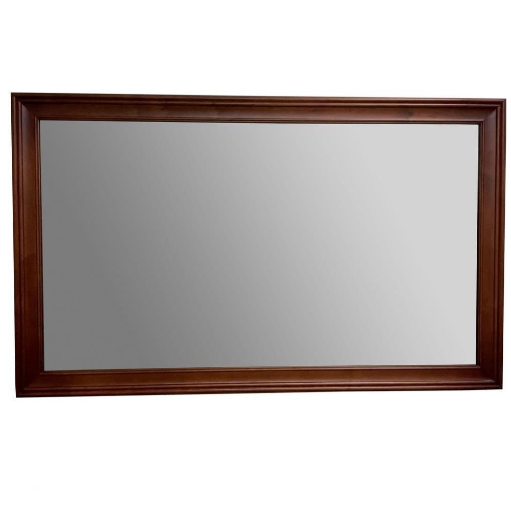 60'' William Traditional Solid Wood Framed Bathroom Mirror in Colonial Cherry