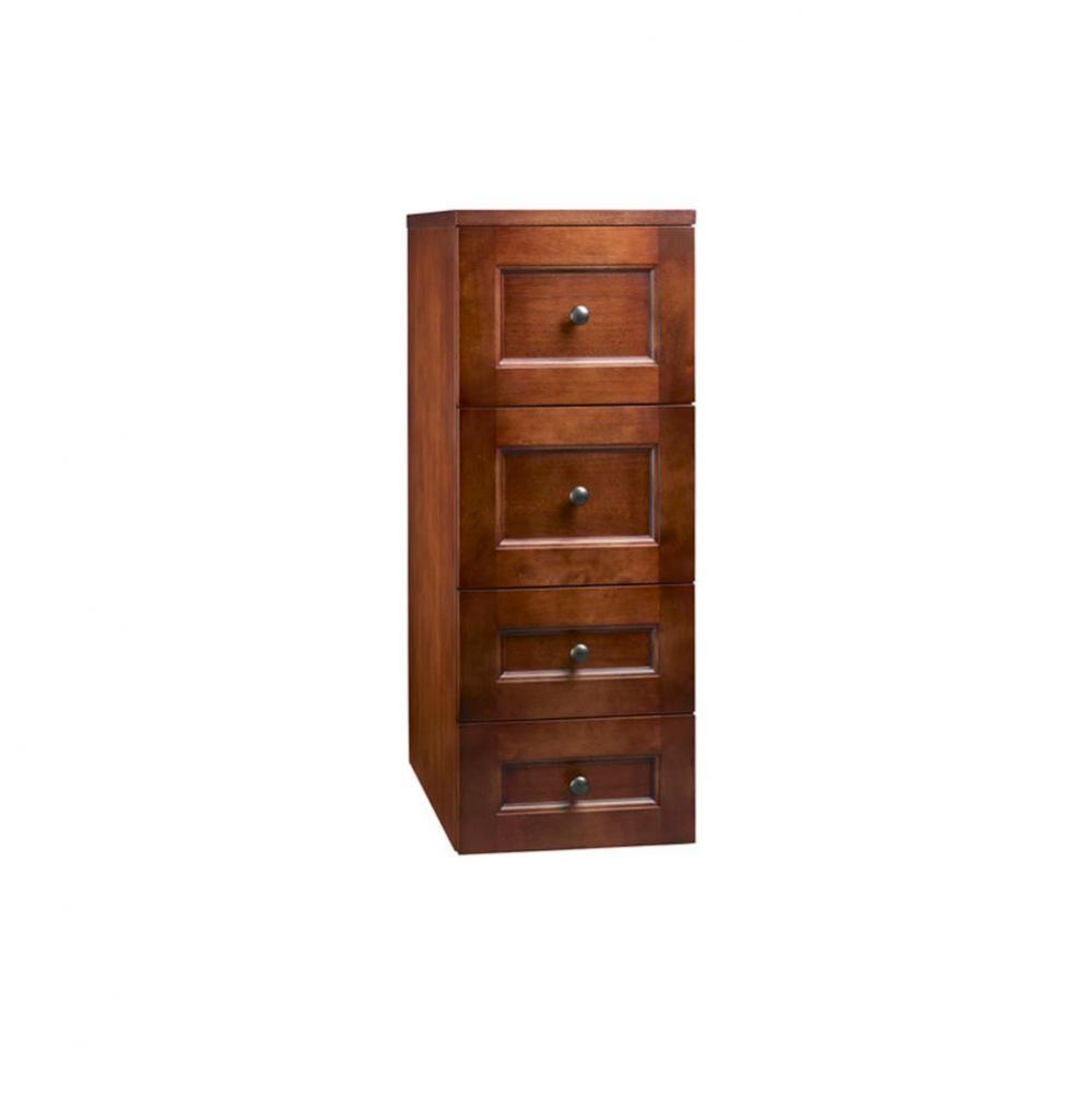 12'' Drawer Bridge with Four Drawers in Colonial Cherry