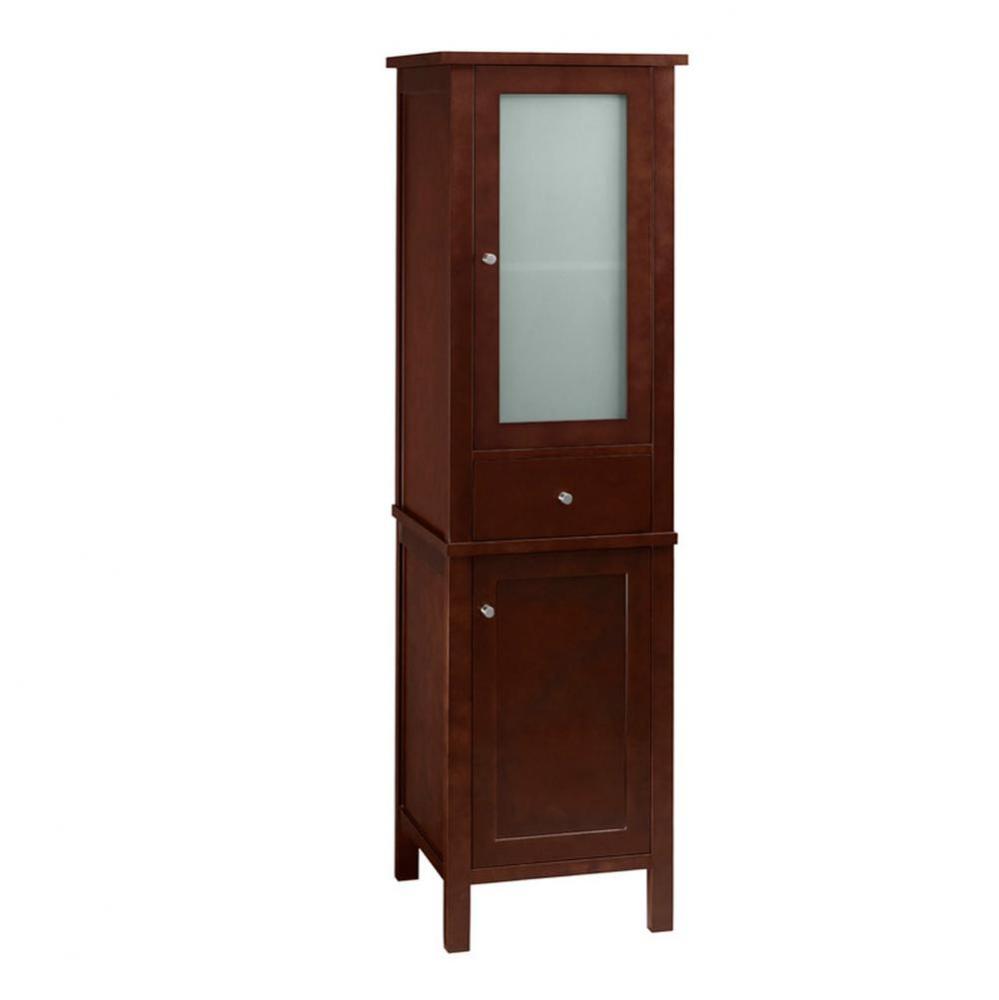 19'' Baughman  Contempo Linen Cabinet Storage Tower in Dark Cherry