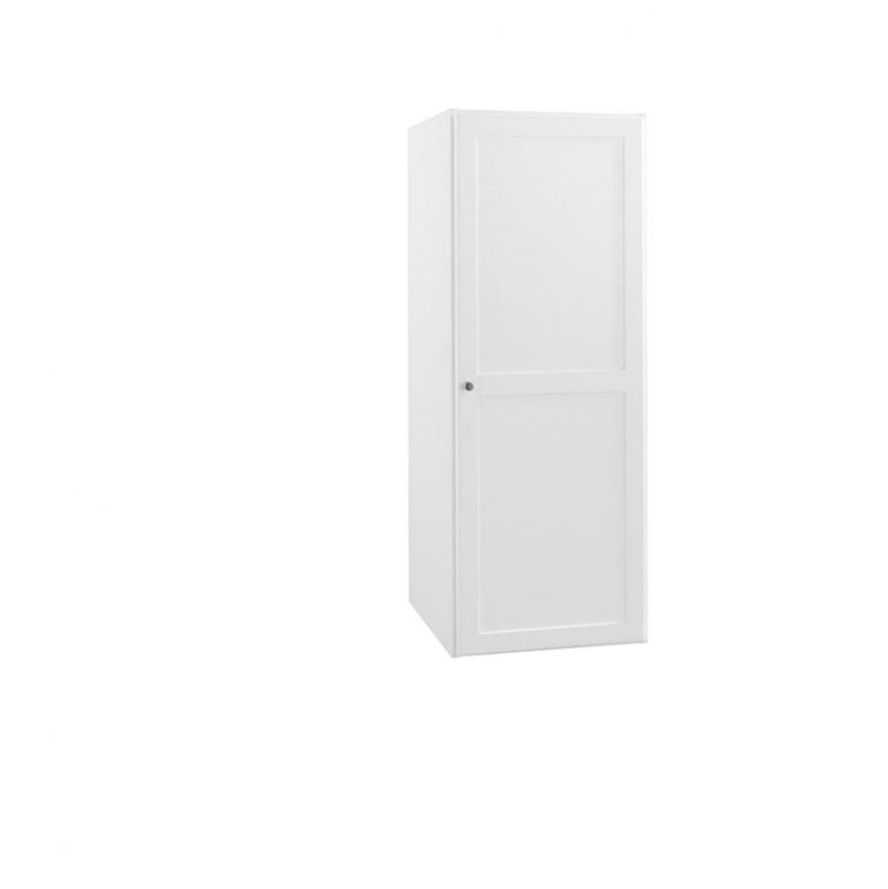 18'' Shaker  Linen Cabinet Storage Tower with Wood Door in White