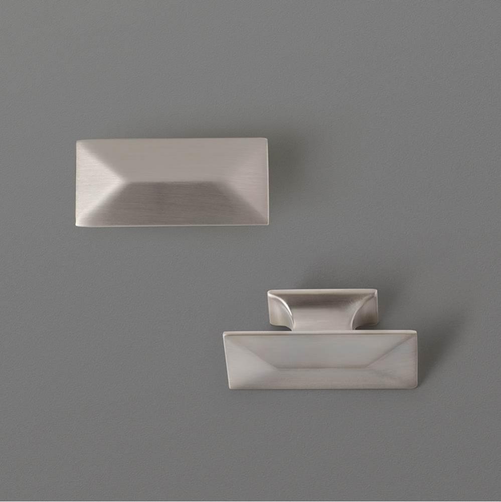 Aravo Solutions Rectangular Knob in Brushed Nickel