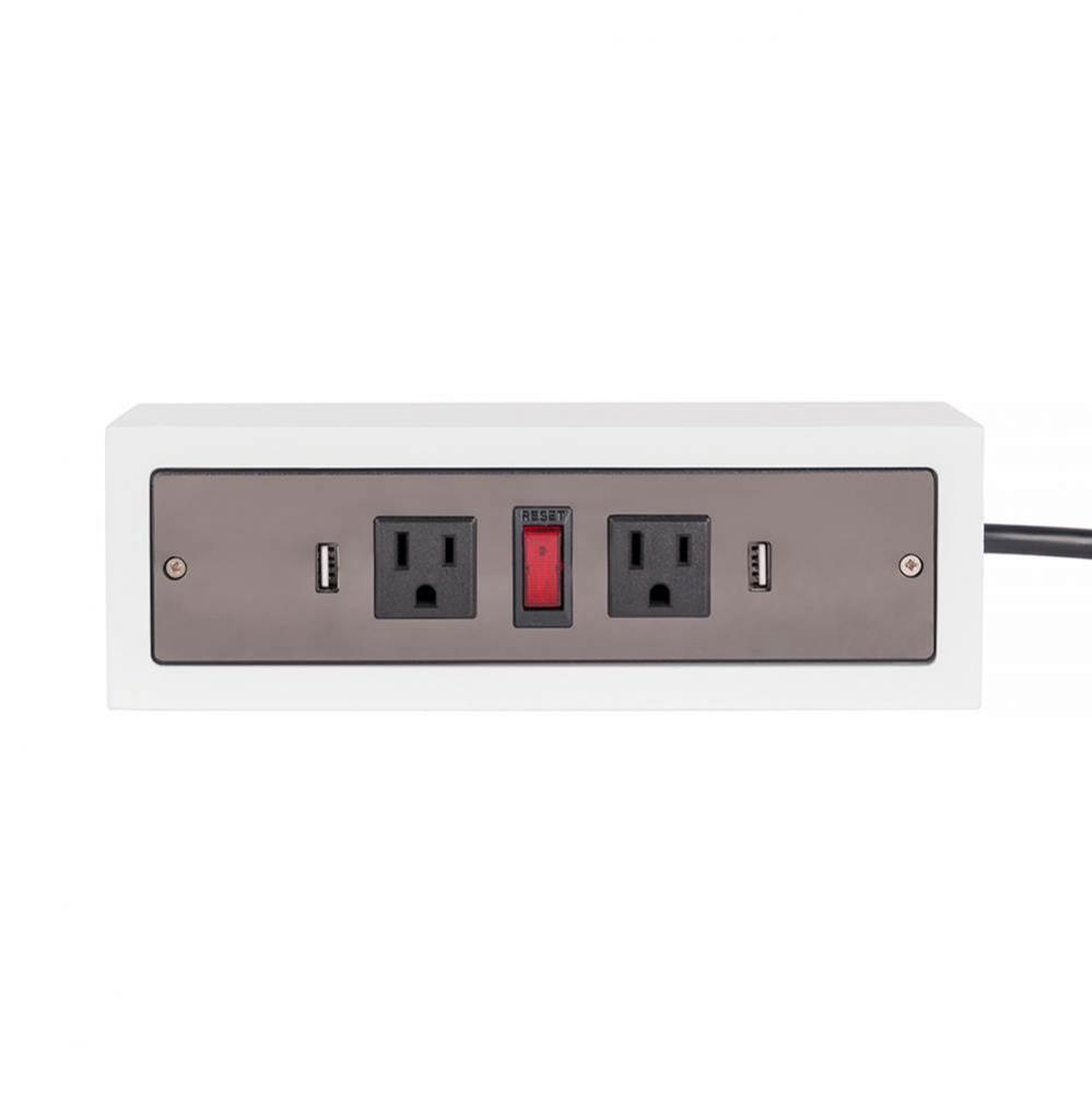 Ronbow Electric Outlet box in White