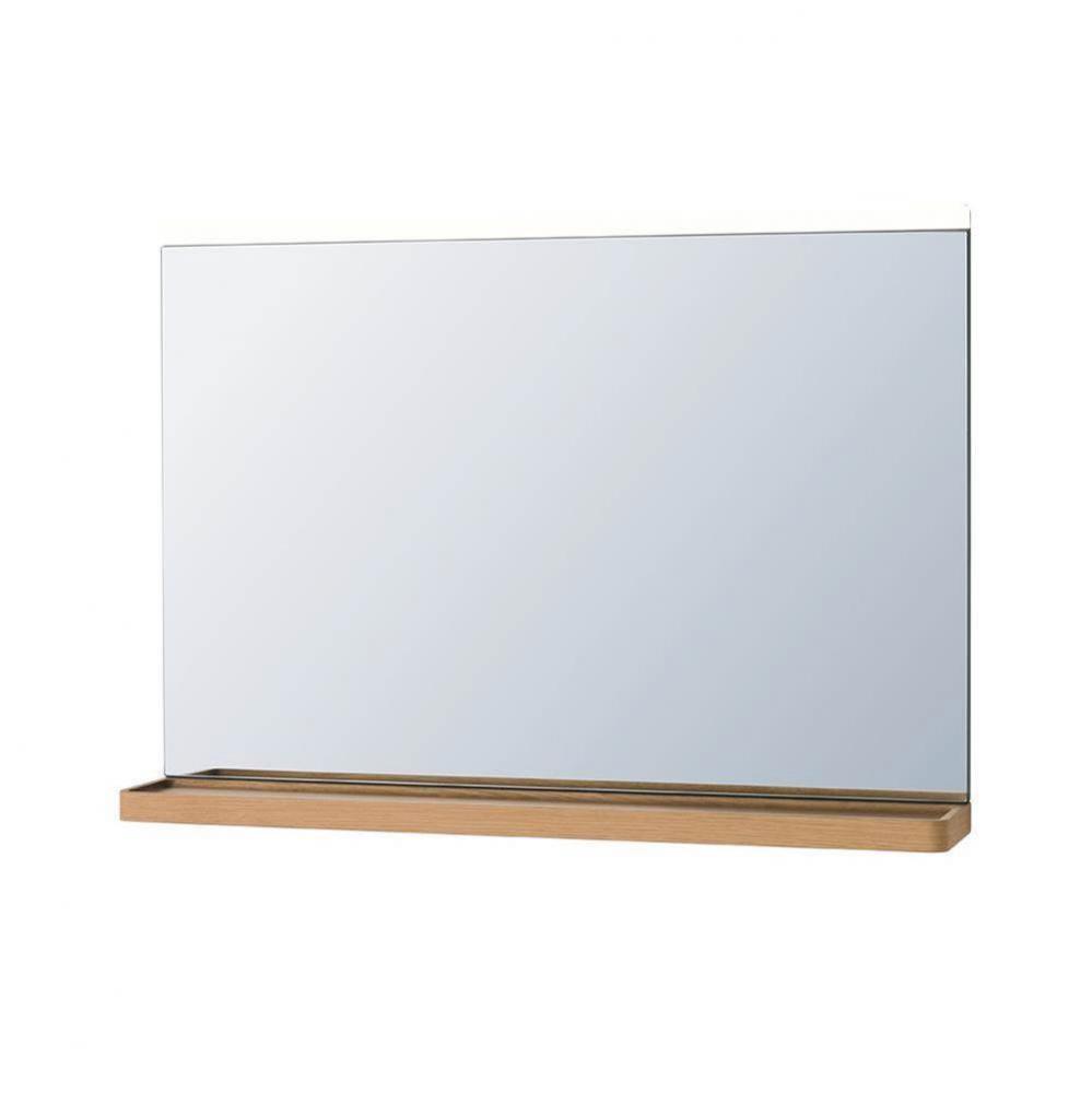 28'' Wide Mirror with LED in Traffic Gray