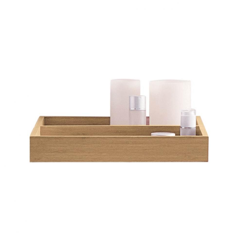 15'' Free Accessories Tray in Solid Bamboo - Light Bamboo