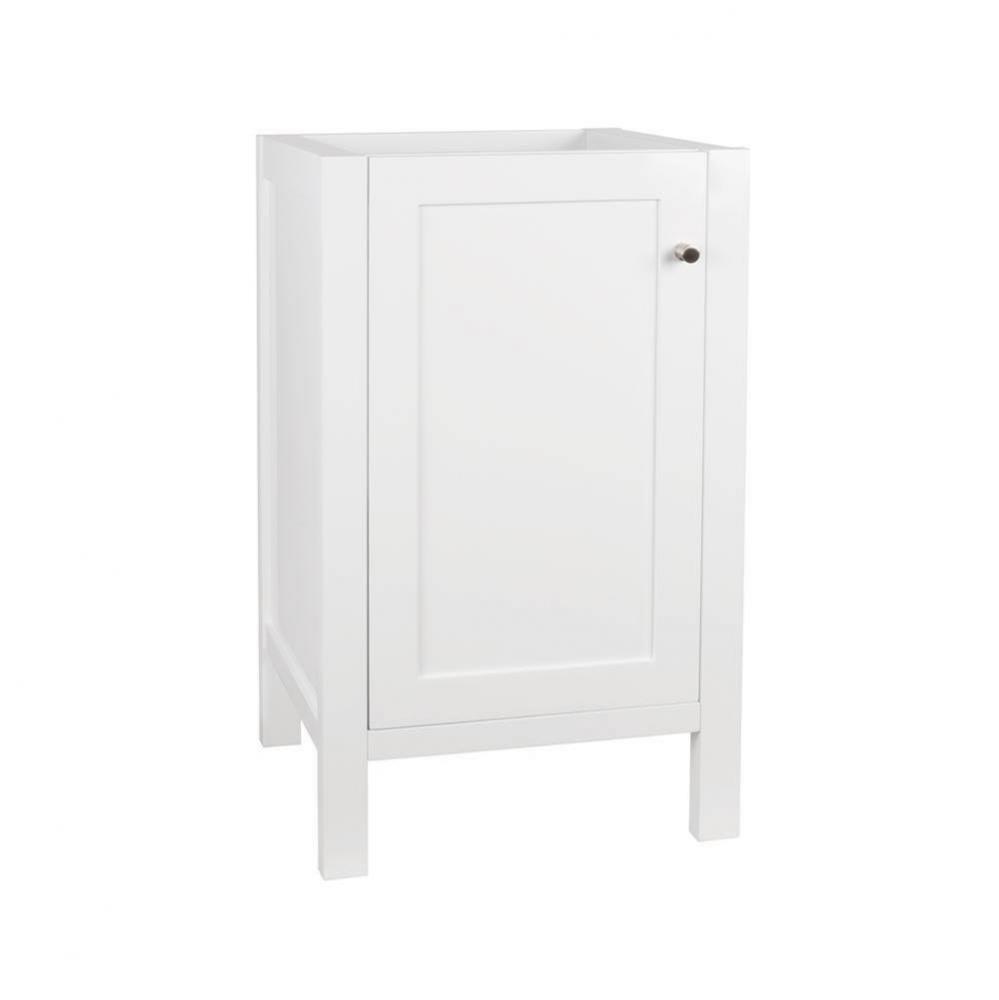 18'' Cami Bathroom Vanity Base Cabinet with Wood Door in Glossy White