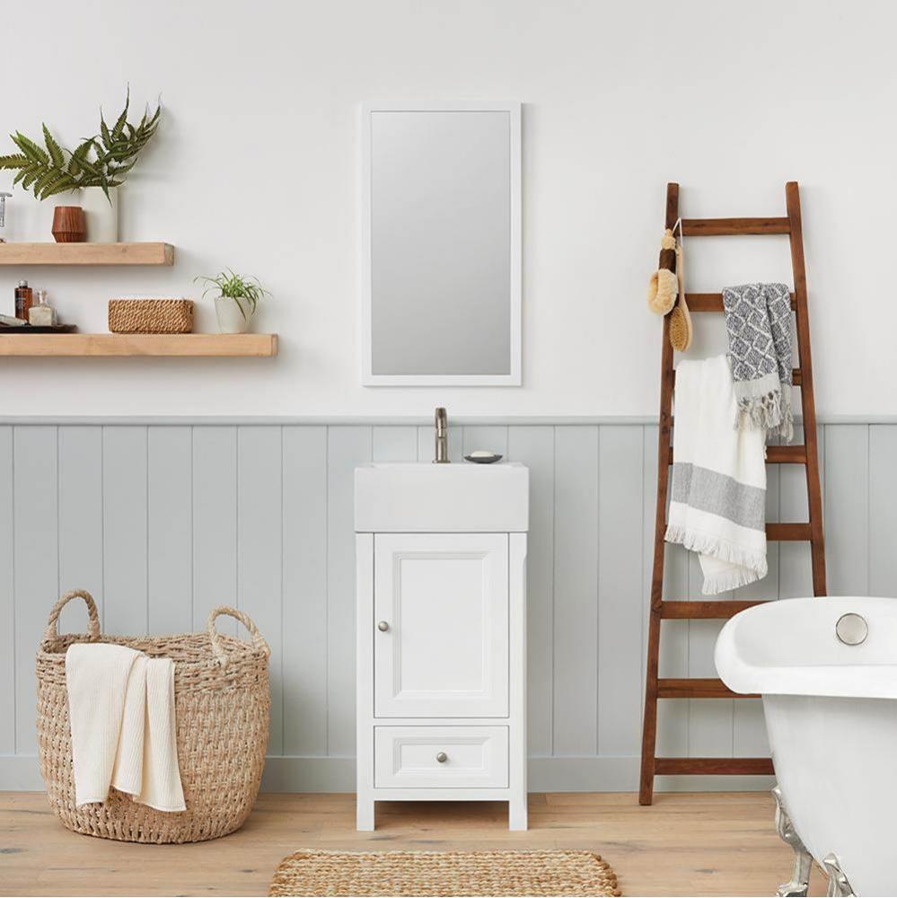 18'' Juliet Bathroom Vanity Cabinet Base in White