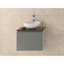 Ronbow 017823-E12 - 23'' Ariella Wall Mount Bathroom Vanity Base Cabinet in Slate Gray