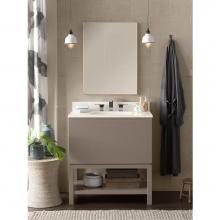 Ronbow 034831-E23 - 31'' Ariella Bathroom Vanity Base Cabinet with Leg in Glossy White