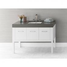 Ronbow 036848-W01 - 48'' Calabria Bathroom Vanity Base Cabinet in White