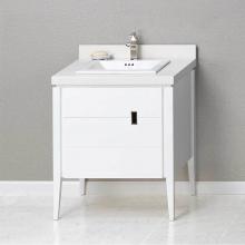 Ronbow 038230-E23 - 30'' Zoe Bathroom Vanity Cabinet Base in Glossy White