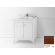 Ronbow 050530-3-F07 - 30'' Briella Bathroom Vanity Cabinet Base with Flared Leg in Vintage Walnut