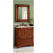 Ronbow 065130-F11 - 30'' Milano Bathroom Vanity Cabinet Base in Colonial Cherry