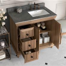 Ronbow 066236-R-E75 - 36'' Genova Vanity in Sable Elm, Doors on Right