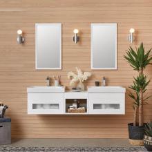 Ronbow 010131-3-W01 - 31'' Rebecca Wall Mount Bathroom Vanity Base Cabinet in Glossy White