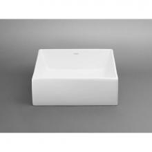 Ronbow 200033-WH - 16'' Balance Square Ceramic Vessel Bathroom Sink in White