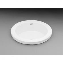 Ronbow 200390-WH - 16'' Bandeau Round Ceramic Drop-inBathroom Sink in White