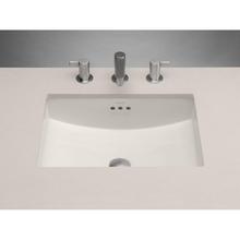 Ronbow 200520-BI - 19'' Plane Rectangular Ceramic Undermount Bathroom Sink in Biscuit