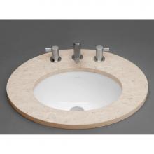 Ronbow 200555-WH - 16'' Circuit Oval Ceramic Undermount Bathroom Sink in White