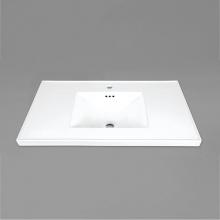 Ronbow 212837-1-WH - 37'' Atrium sinktop single hole