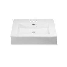 Ronbow 217732-8-WH - 32'' Prominent™ Ceramic Sinktop with 8'' Widespread Faucet Hole in White