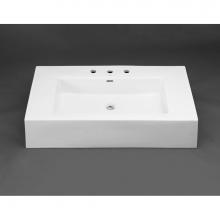 Ronbow 217737-1-WH - 37'' Prominent™ Ceramic Sinktop with Single Faucet Hole in White