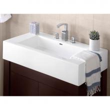 Ronbow 217737-8-WH - 37'' Prominent™ Ceramic Sinktop with 8'' Widespread Faucet Hole in White
