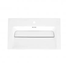 Ronbow 218725-1-WH - 24'' Freestyle Sinktop 18'' Depth with Single Faucet Hole in White
