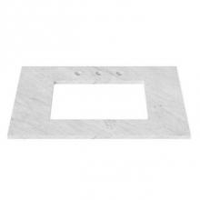 Ronbow 302249-8-CW - 49'' Stone top for single Rectangular Undermount sink with 8'' widespread in C