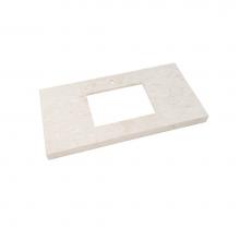 Ronbow 303343-1-MY - 43'' x 22'' WideAppeal™ Marble Vanity Top in Cream Beige - 2'' Thi