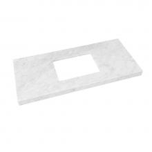 Ronbow 303349-1-CW - 49'' x 22'' WideAppeal™ Marble Vanity Top in Carrara White - 2 3/4'&apo