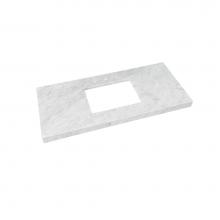Ronbow 303349-8-CW - 49'' x 22'' WideAppeal™ Marble Vanity Top in Carrara White - 2 3/4'&apo