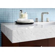 Ronbow 304449-8-CW - 48'' x 22'' WideAppeal™ Marble Vanity Top in Carrara White - 4'' T