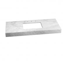 Ronbow 304449-1-CW - 48'' x 22'' WideAppeal™ Marble Vanity Top in Carrara White - 4'' T