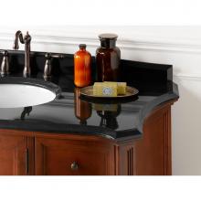 Ronbow 309137-8-AB - 37'' x 22'' Chardonnay Granite Vanity Top in Absolute Black