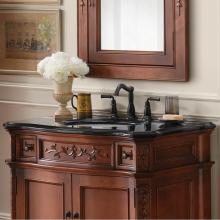 Ronbow 309237-8-AB - 37'' x 22'' Bordeaux Granite Vanity Top in Absolute Black