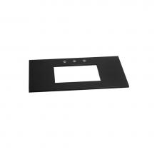 Ronbow 362237-8-Q02 - 37'' x 22'' TechStone™ Vanity Top in Broad Black - 3/4'' Thick