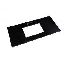 Ronbow 362243-8-Q02 - 43'' x 22'' TechStone™ Vanity Top in Broad Black - 3/4'' Thick