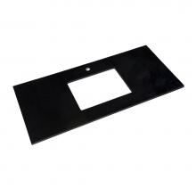 Ronbow 362249-1-Q02 - 49'' x 22'' TechStone™ Vanity Top in Broad Black - 3/4'' Thick