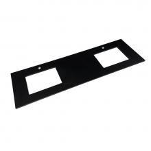 Ronbow 362273-1D-Q02 - 73'' x 22'' TechStone™  Vanity Top in Broad Black - 3/4'' Thick