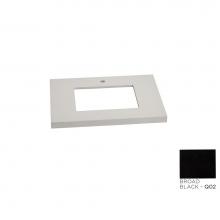 Ronbow 363331-1-Q02 - 31'' x 22'' TechStone™  WideAppeal™Vanity Top in Broad Black - 2'&apo