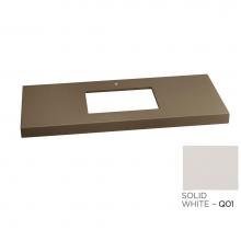 Ronbow 363343-1-Q01 - 43'' x 22'' TechStone™  WideAppeal™Vanity Top in Solid White - 2'&apo