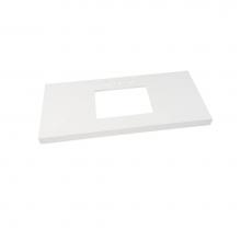 Ronbow 363349-8-Q01 - 49'' x 22'' TechStone™  WideAppeal™Vanity Top in Solid White - 2 3/4'