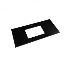 Ronbow 365537-1-Q02 - 37'' x 19'' TechStone™  Vanity Top in Broad Black - 3/4'' Thick