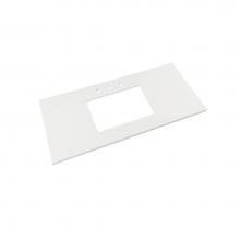 Ronbow 365537-8-Q28 - 37'' x 19'' TechStone™  Vanity Top in Wide White - 3/4'' Thick