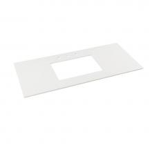 Ronbow 365548-8-Q28 - 48'' x 19'' TechStone™  Vanity Top in Wide White - 3/4'' Thick