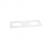 Ronbow 365559-1D-Q01 - 59'' x 19'' TechStone™  Vanity Top in Solid White - 3/4'' Thick