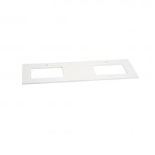 Ronbow 365565-1D-Q28 - 65'' x 19'' TechStone™  Vanity Top in Wide White - 3/4'' Thick