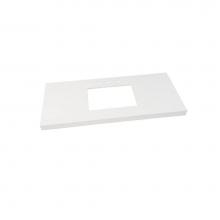 Ronbow 366648-8-Q01 - 48'' x 19'' TechStone™  WideAppeal™  Vanity Top in Solid White - 2-3/4&apo