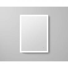 Ronbow 600924-SA - 24'' Webster Contemporary Metal Framed Bathroom Mirror with LED Light Border in Satin Al