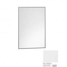 Ronbow 602322-E23 - 23''Taylor Contemporary Solid Wood Framed Bathroom Mirror in Glossy White